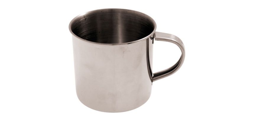 Tasse haute en inox - 350 mL - simple parois