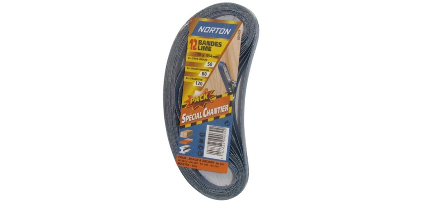 Bande lime - bande pour ponceuse portative - Pack spécial chantier - grain