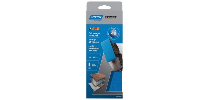Patin expert - non perforés - pour ponceuse vibrante à pince - grain de 40