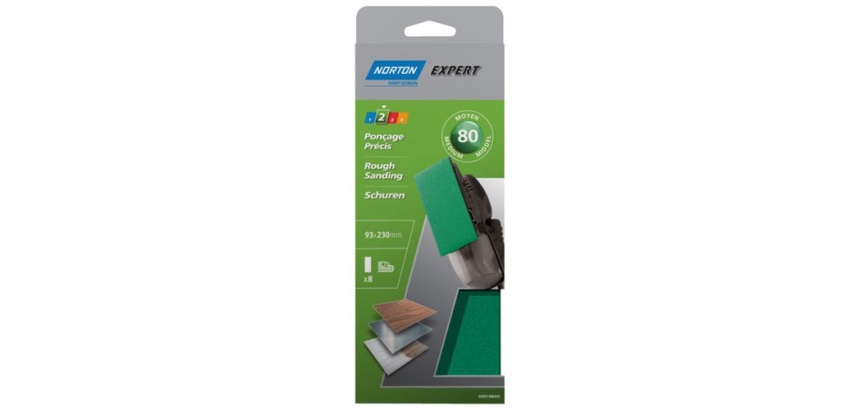 Patin expert - non perforés - pour ponceuse vibrante à pince - grain de 80