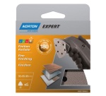 Patin triangle - auto-agrippant - perforé - grain de 180 - finition parfait