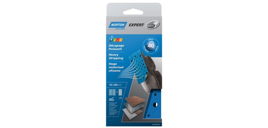 Patin auto-agrippant - garniture multi-air - pour ponceuse vibrante - grain