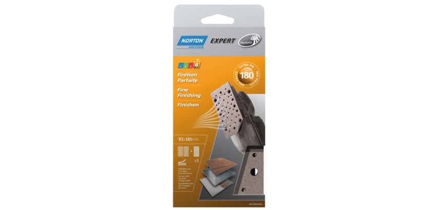 Patin auto-agrippant - garniture multi-air - pour ponceuse vibrante - grain