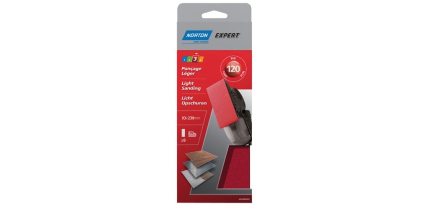 Patin expert - non perforés - pour ponceuse vibrante à pince - grain de 120