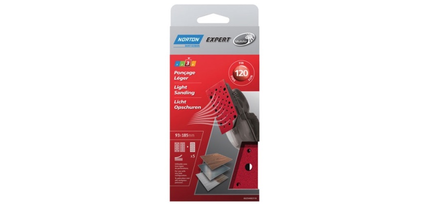 Patin auto-agrippant - garniture multi-air - pour ponceuse vibrante - grain