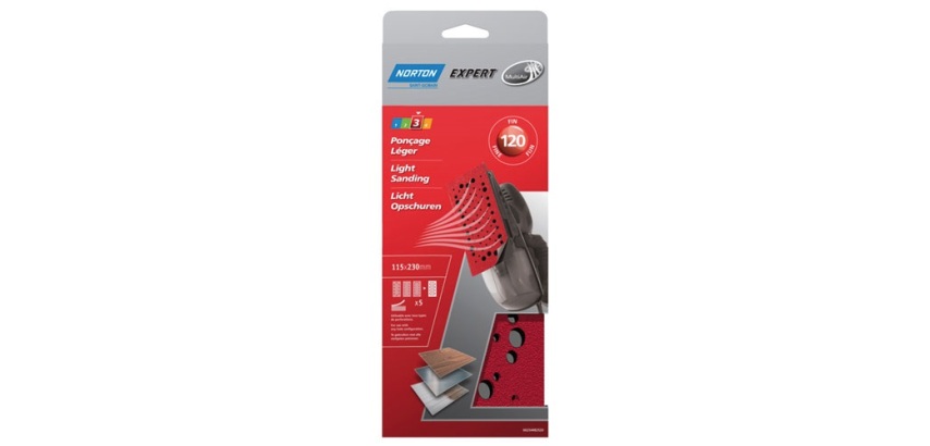 Patin auto-agrippant - garniture multi-air - pour ponceuse vibrante - grain