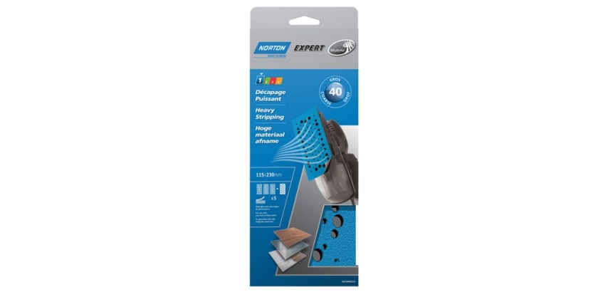 Patin auto-agrippant - garniture multi-air - pour ponceuse vibrante - grain