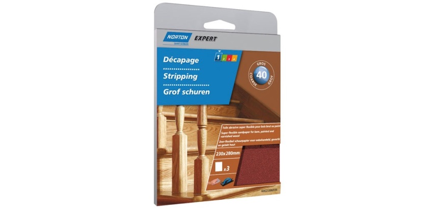 Toile abrasive superflexible - grain de 40 - spécial décapage - usage inten
