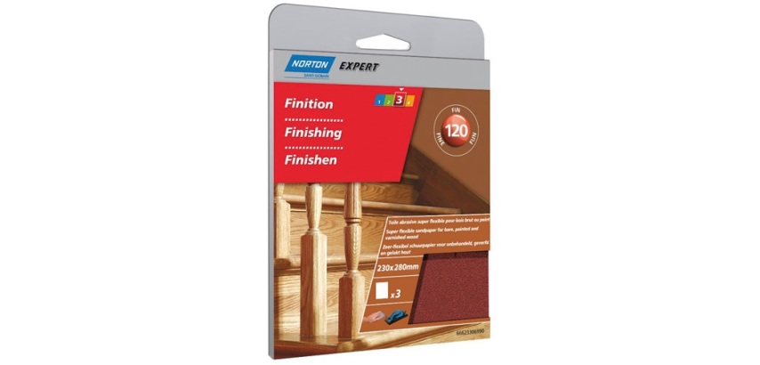 Toile abrasive superflexible - grain de 120 - spécial finition - usage inte