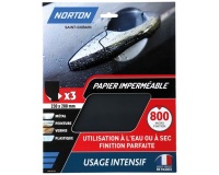 Papier feuille imperméable - grain de 800 - spécial ultra finition - usage