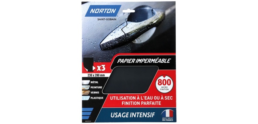 Papier feuille imperméable - grain de 800 - spécial ultra finition - usage