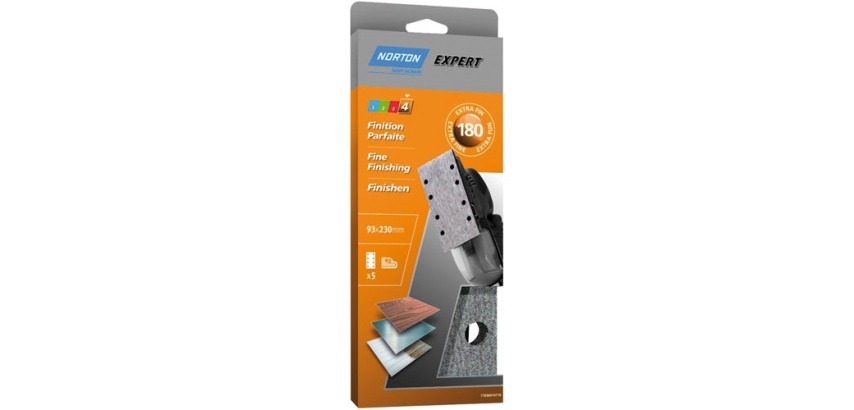 Patin expert - perforés - pour ponceuse vibrante à pince - grain de 180 - f