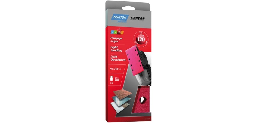 Patin expert - perforés - pour ponceuse vibrante à pince - grain de 120 - p