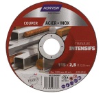 Disque à tronçonner - Acier/Inox - 115 x 2.5 x 22.23 mm - travaux intensifs