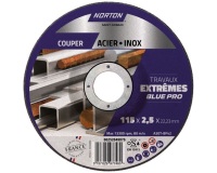 Disque à tronçonner - Acier/Inox - 115 x 2.5 x 22.23 mm - travaux extrêmes