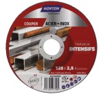 Disque à couper - Acier/Inox - 125 x 2.5 x 22.2 mm - travaux intensifs - lo