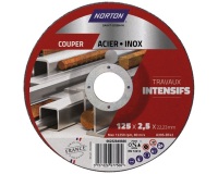 Disque à couper - Acier/Inox - 125 x 2.5 x 22.2 mm - travaux intensifs - lo