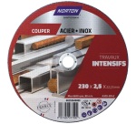 Disque à couper - Acier/Inox - 230 x 2.5 x 22.2 mm - travaux intensifs - lo