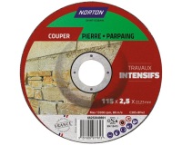 Disque à tronçonner - la pierre - 115 x 2.5 x 22.23 mm - travaux intensifs