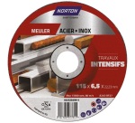 Disque à ébarber - Acier/Inox - 115 x 6,5 x 22,23 mm - moyen déporté - trav