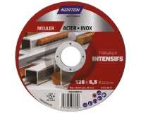 Disque à ébarber - Acier/Inox - 125 x 6,5 x 22,23 mm - moyen déporté - trav