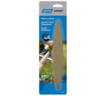 Pierre à faux - grain moyen - ovale - L : 240 mm - l : 35 mm - h : 13 mm