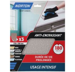 Feuille anti-encrassante - grains de 240 - spécial ultra finition - usage i