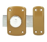 Verrou à bouton et cylindre 5 goupilles - D23 mm - L : 30 mm - 3 clés - mar