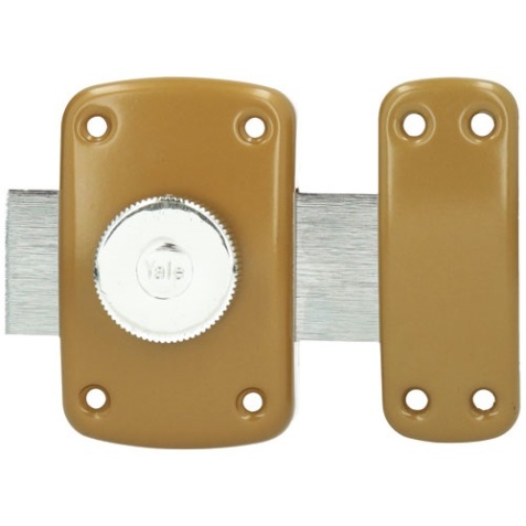 Verrou à bouton et cylindre 5 goupilles - D23 mm - L : 30 mm - 3 clés - mar