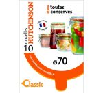 Sachet de 10 rondelles Universelles - Classiques - Diamètre 70 mm