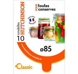 Sachet de 10 rondelles Universelles - Classiques - Diamètre 85 mm