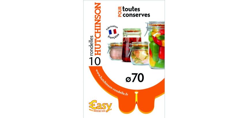 Sachet de 10 rondelles Universelles - Easy - Diamètre 70 mm