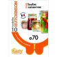 Sachet de 10 rondelles Universelles - Easy - Diamètre 70 mm