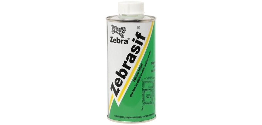 Récurant acier et fonte Zébrasif liquide bidon n°6 250 ml vert