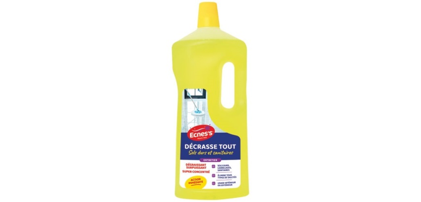 Nettoyant dégraissant 2 L Sols durs et sanitaires - Décrasse Tout