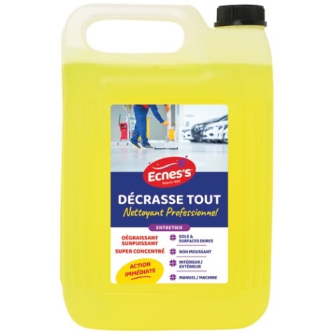 Nettoyant dégraissant Décrasse Tout concentré Ecnes's - Bidon de 5 Litres