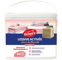 Lessive poudre activée -  efficacité professionnelle - 2.7 kg