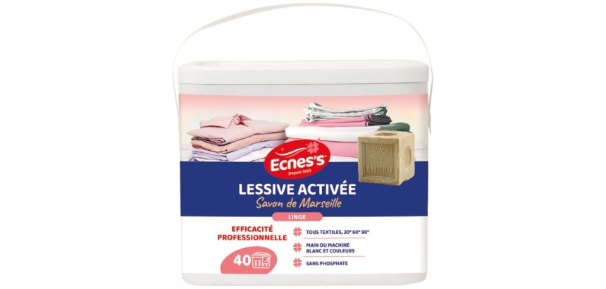 Lessive poudre activée -  efficacité professionnelle - 2.7 kg