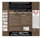 Décapant Gel Express - Spécial Bois - Bouteille 1 L + 20 % offert
