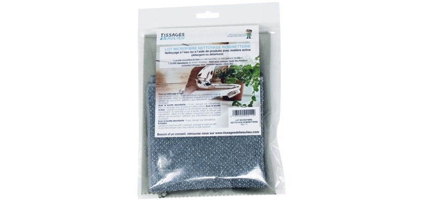 Torchon microfibre robinetterie x2