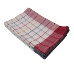 Lot 3 torchons victoria 2 rouge et 1 gris