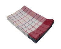 Lot 3 torchons victoria 2 rouge et 1 gris