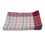 Lot 3 torchons victoria 2 rouge et 1 gris