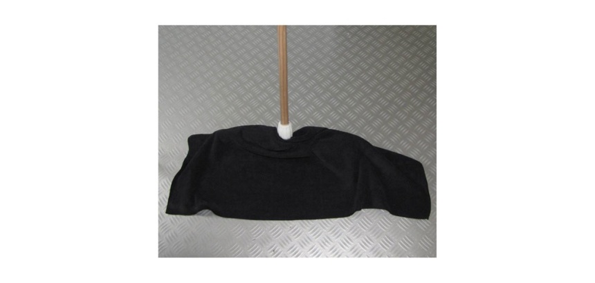 Serpilliere micro bouclette noir 40x85 s/carte
