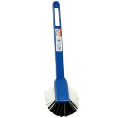 Brosse vaisselle - 1/2 tête - nylon PP-blanc - assortis