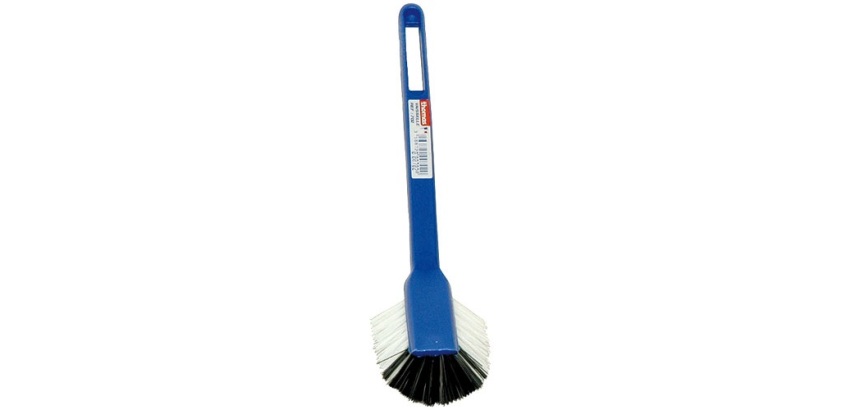 Brosse vaisselle - 1/2 tête - nylon PP-blanc - assortis