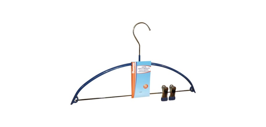 Cintre antidérapant - barre-pince - 42 cm