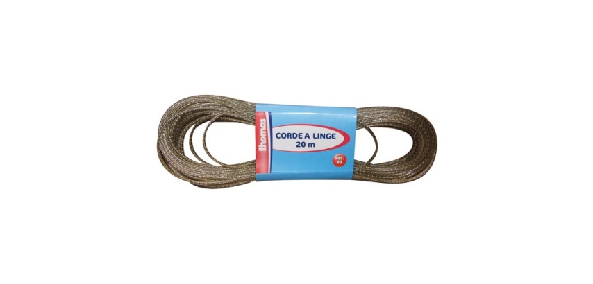 Corde à linge - plastifiée - 20 m