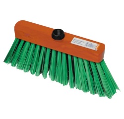 Balai miquet extérieur fibre dure pvc vert