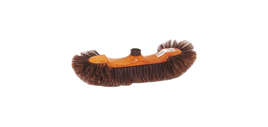 Balai 1/2 tête - balayage fin - soies de Chine marron S/60 - sols lisses